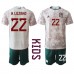 Tanie Strój piłkarski Meksyk Hirving Lozano #22 Koszulka Wyjazdowej dla dziecięce MŚ 2022 Krótkie Rękawy (+ szorty)